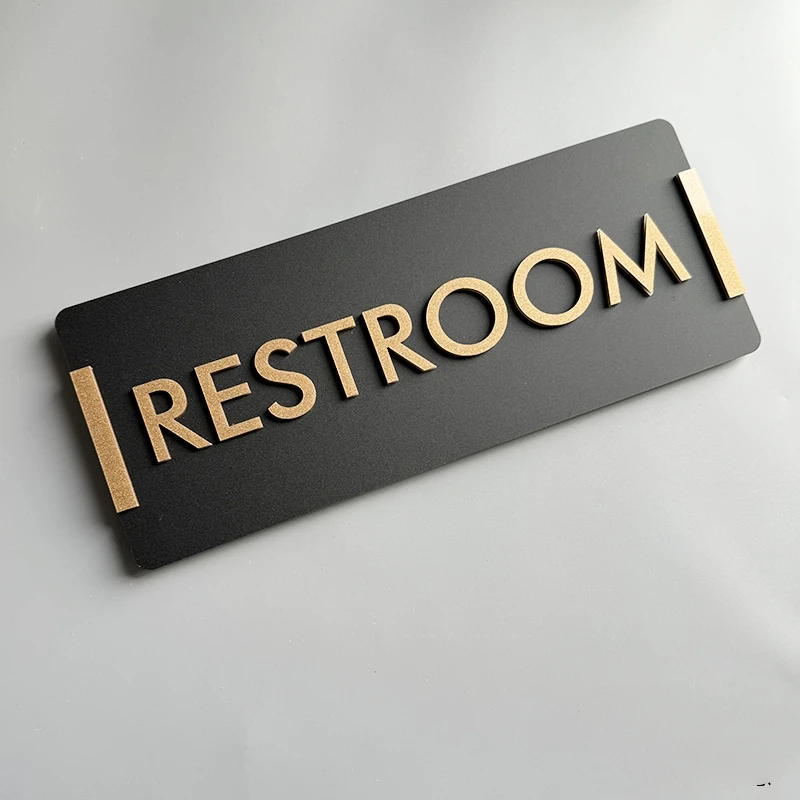 Description Picture 5 of itemRestroom Signage Creative Signage Instructions Wall Sticker Placards Bathroom Instruction Sign Acrylic Signage Toilet