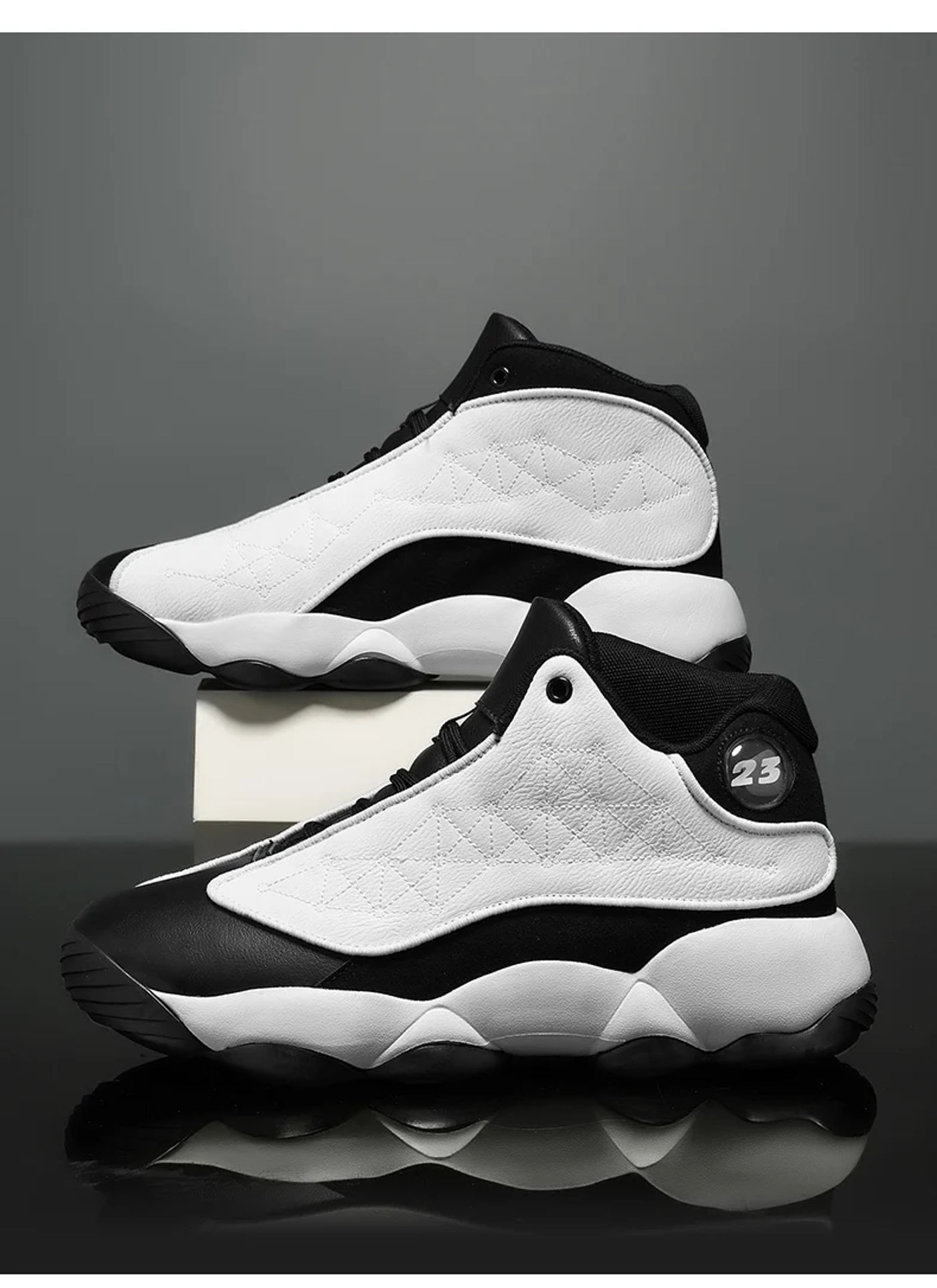 Description Picture 6 of itemBasketball Shoes Big Size Men's Fashion Shoes Running Shoes Tennis Shoes Basketball Walking Jogging Shoes Anti-Slip Wear