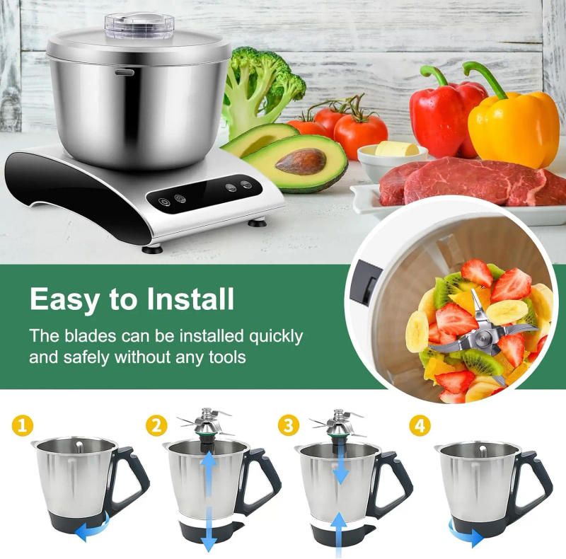 Description Picture 6 of itemReplacement Blade for Thermomix TM5 and TM6 Stainless Steel Blade with Versatile Brush,Quick Cleaning