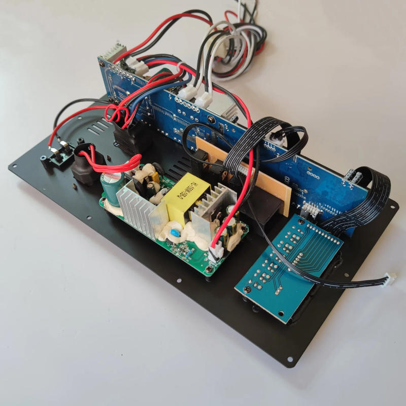 Description Picture 6 of item12V 110V 220V Digital Bluetooth 2.0 Stereo 2*150W 300W Amplifier Board for 8-18 Inch Speaker with Microphone Guitar In