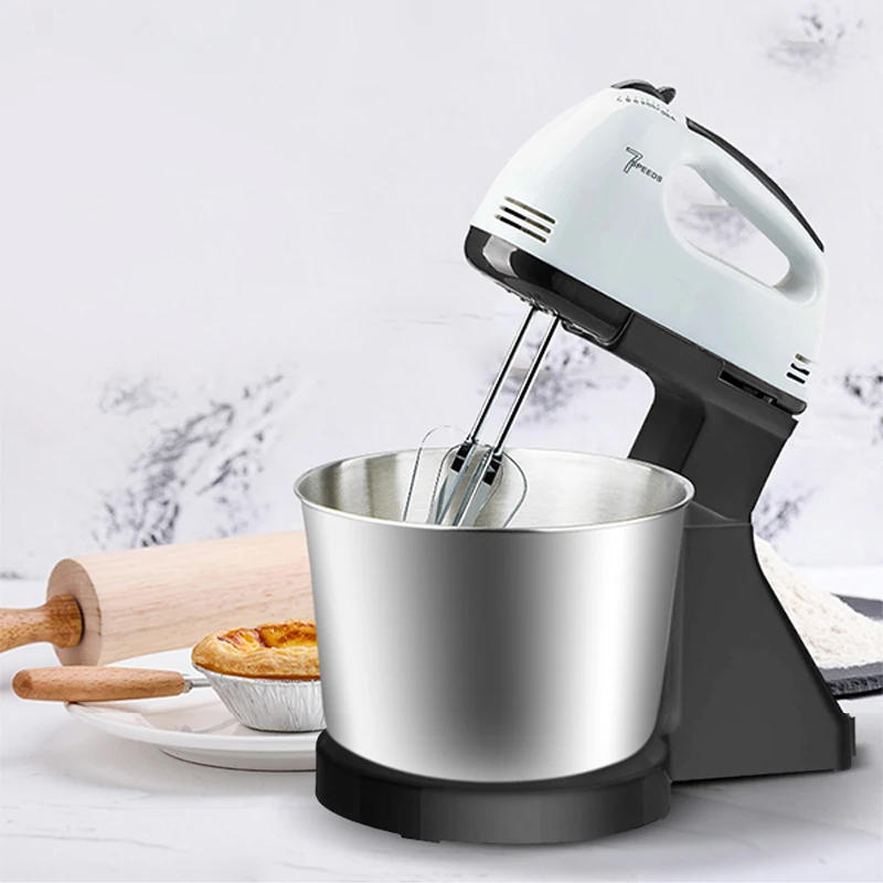 Description Picture 2 of item110V/220V Stand Food Mixers Kitchen Electric Food Blender Desktop Egg Whisk Cream Cake Dough Kneader Milk Frother Food Processor