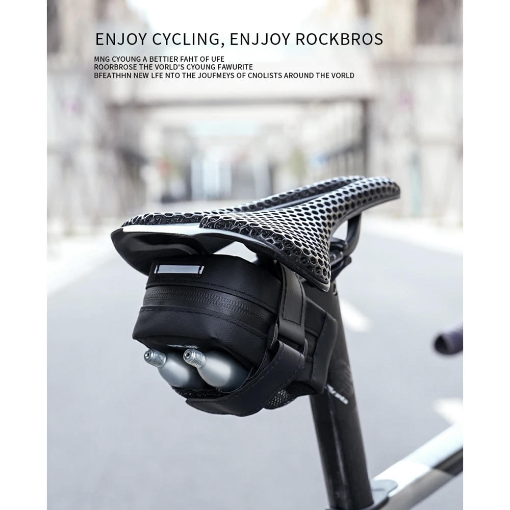 Description Picture 2 of itemSmall Bicycle Saddle Bag Portable Mini Mountain Bike Seat Bags Cycling Rear Bags Ultralight Road Bike Tail Bag Bike Accessories