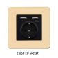 2 USB EU Socket