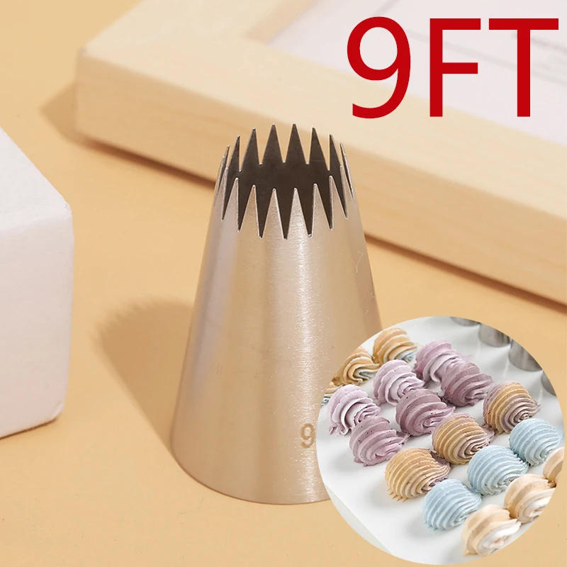 Description Picture 5 of itemBCMJHWT 1/4pcs Cake Decorating Tips Set Russian Open Star Piping Nozzles Tips Cupcake Cookies Icing Piping Pastry Nozzles #9FT