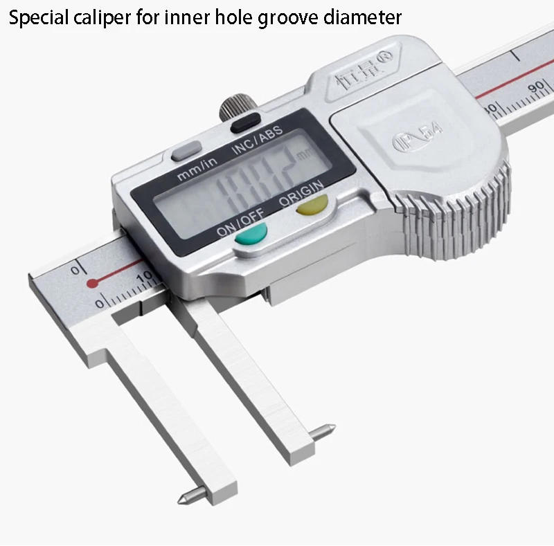Description Picture 4 of itemBoutique Digital Display Inner Slot Caliper Electronic Card Slot 150/200/300mm0.01 Circlip Slot Inner Hole Ruler Graphics Card