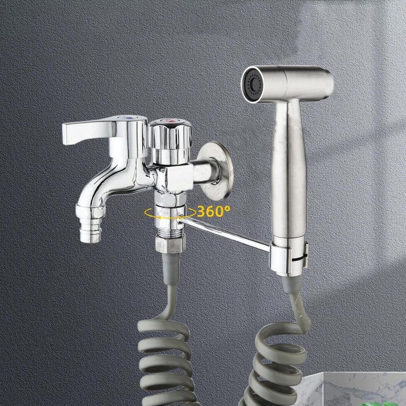 Description Picture 6 of item1Pcs Handheld Shower Holder Wall Mounted Adjustable Bracket Toilet Sprayer Base Support Universal Faucet Replacement Parts