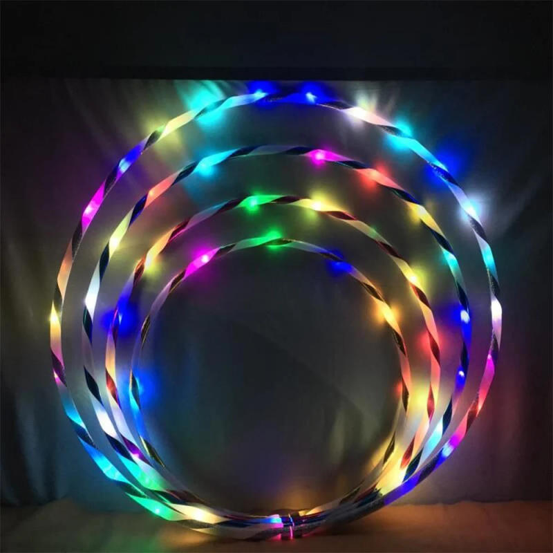 Description Picture 5 of itemLED Colorful Fitness Circle Sport Hoop Loose Weight Home Indoor Removable Multi-Color Sports Hoop Gym Fitness Equipments