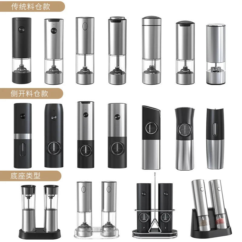 Description Picture 3 of itemElectric Automatic Salt and Pepper Grinder Set Rechargeable With Gravity Spice Mill Adjustable Spices Grinder Kitchen tools