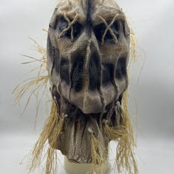 Scarecrow Head Cover with Gloves and Hat, Halloween Costume for Masquerade Party Cosplay, Scary Mask
