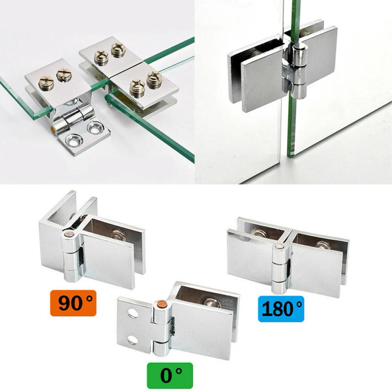 Description Picture 3 of itemGlass Door Hinges No-hole Glass Door Hinges Shower Glass Door Hinge Furniture Hinges For Display Cabinet Hinges