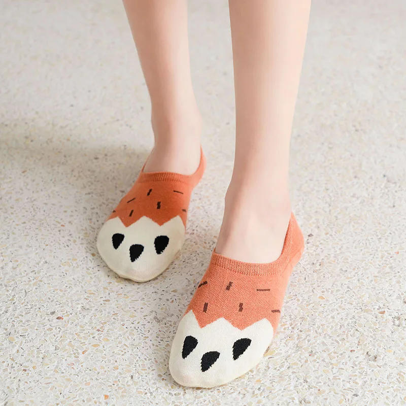 Description Picture 4 of item5 Pairs of Spring WOMEN'S Boat Socks for Summer Leisure, Sweat Wicking, Comfortable, Lightweight and Breathable