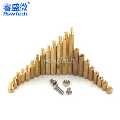 10Pcs M3*(5-50)+6mm Hex head Brass Spacing Screws Threaded Pillar PCB Computer PC Motherboard StandOff Spacer