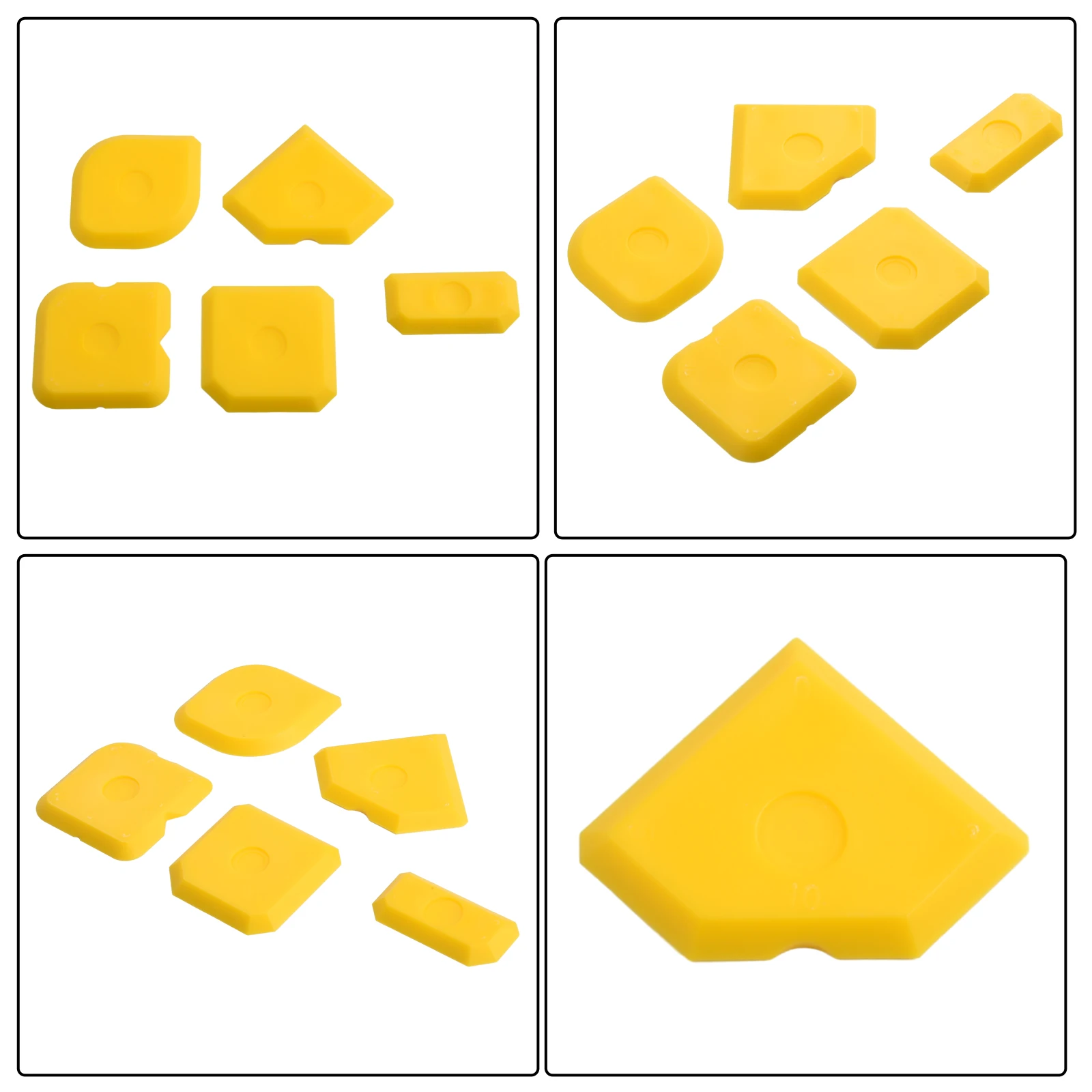 Description Picture 6 of itemSealant Tool Silicone Applicator Caulk Tile Grout Applicator Seaming Tool Silicone Spreader Yellow Home Plumbing