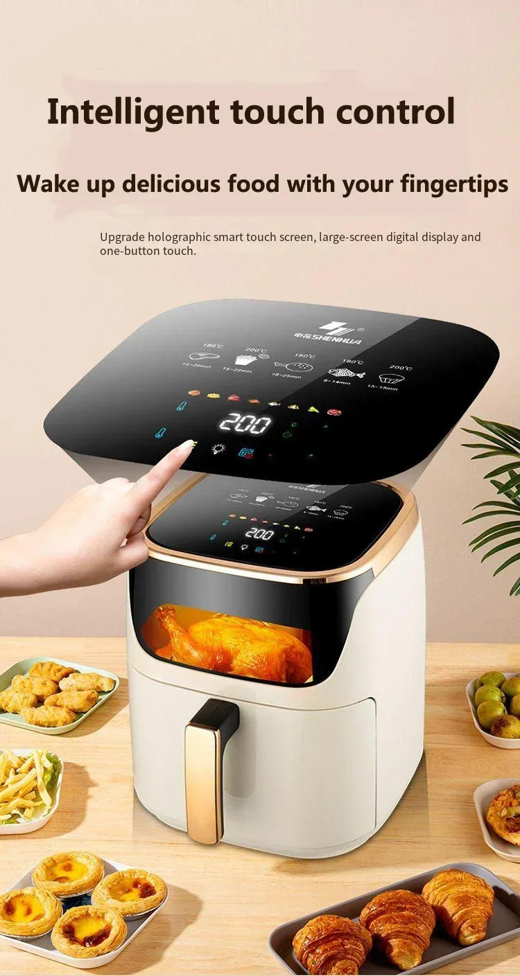 Description Picture 6 of itemShenhua Smart Air Fryers 7L Large-capacity Household Multi-functional Smart Oil-free Smokeless Electric Oven AirFryers 220V