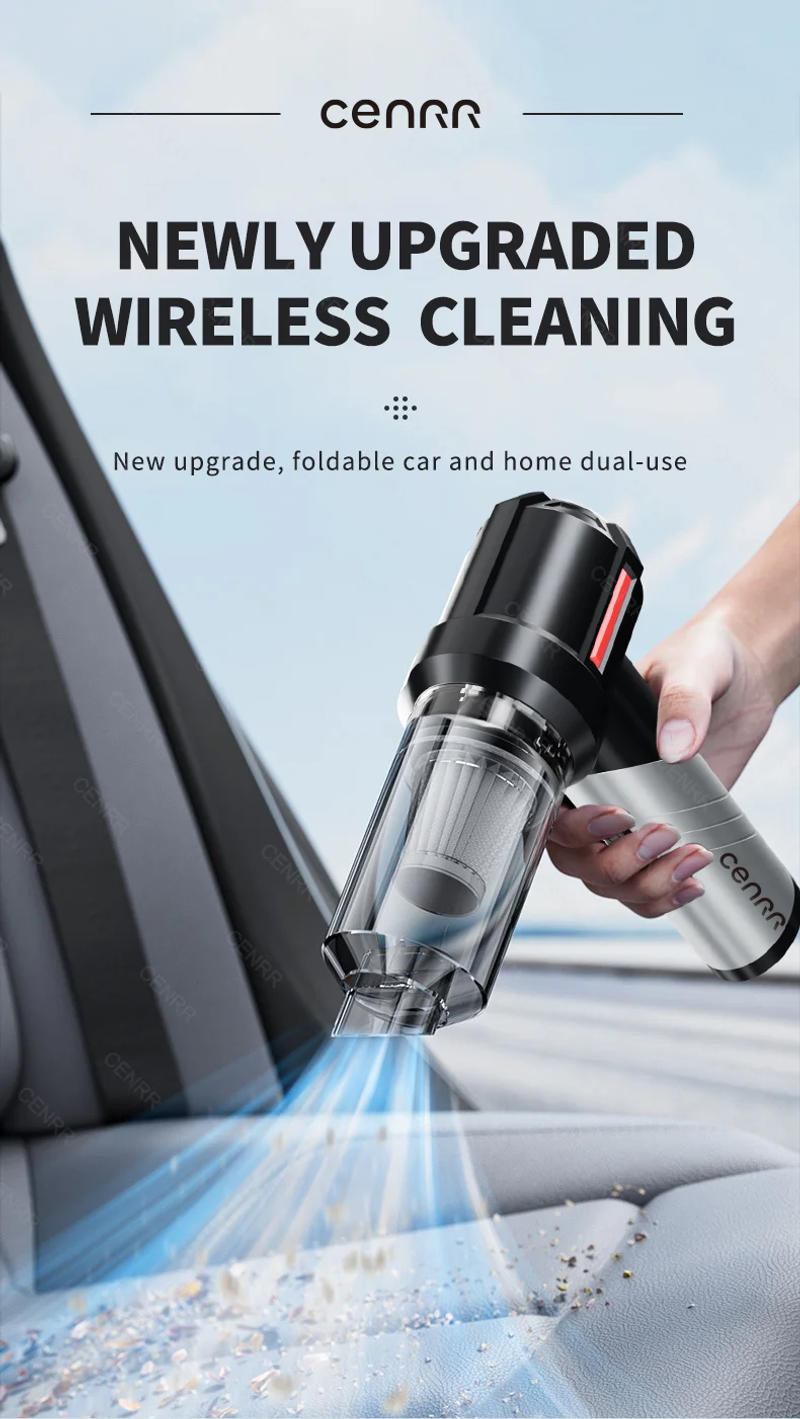 Description Picture 4 of itemCENRR 998000PA Car Vacuum Cleaner Portable Handheld Wireless Strong Suction Car Cleaner Cleaning Machine Mini Vacuum Cleaner