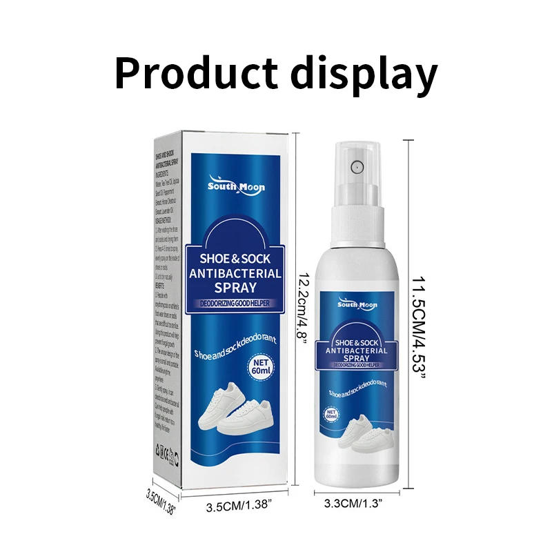 Description Picture 6 of itemShoe Socks Odor Removal Spray Foot Odor Shoes Stink Remover Footwear Deodorant Antibacterial Antiperspirant Freshener Feet Care