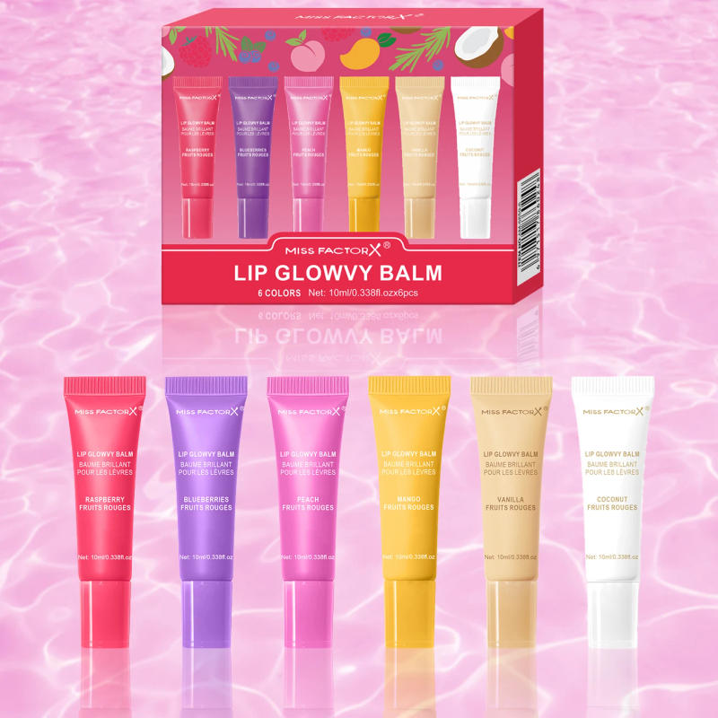 Description Picture 2 of item6-color lip gloss set, exquisite lace jelly sparkling lip oil, long-lasting moisturizing, the best choice for women's gifts