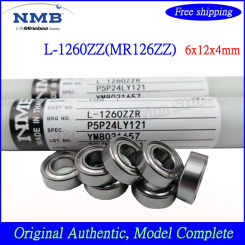 20/50/100 PCS NMB L-1260ZZ Bearing High Speed Precision 6x12x4mm MR126ZZ Miniature Deep Groove Ball Bearing 1260 MR126 6*12*4mm