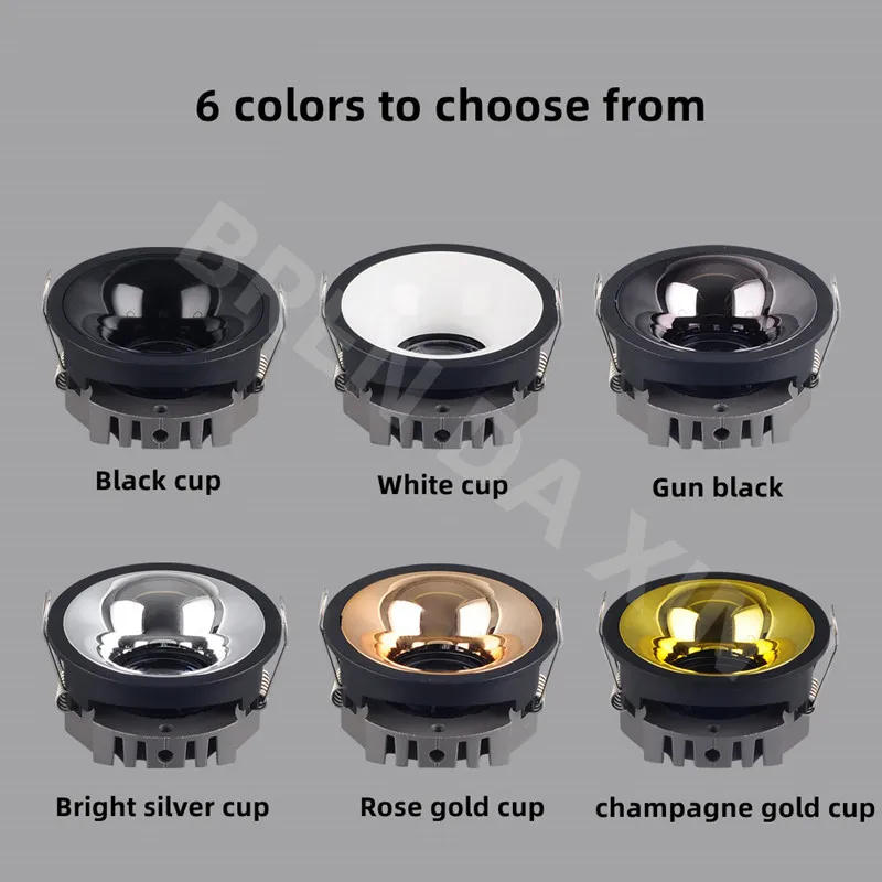 Description Picture 4 of itemDimmable recessed anti-glare LED Downlight COB spotlight AC85V-265V Family living room and bedroom lighting bulb