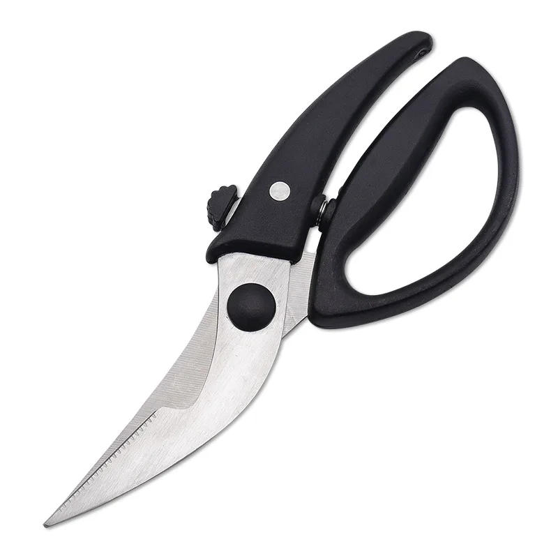 Description Picture 3 of itemDobeli PP Handle Seafood Chicken Bone Cutting Tools Household Stainless Steel Blade Kitchen Scissors with Effort Saving Spring