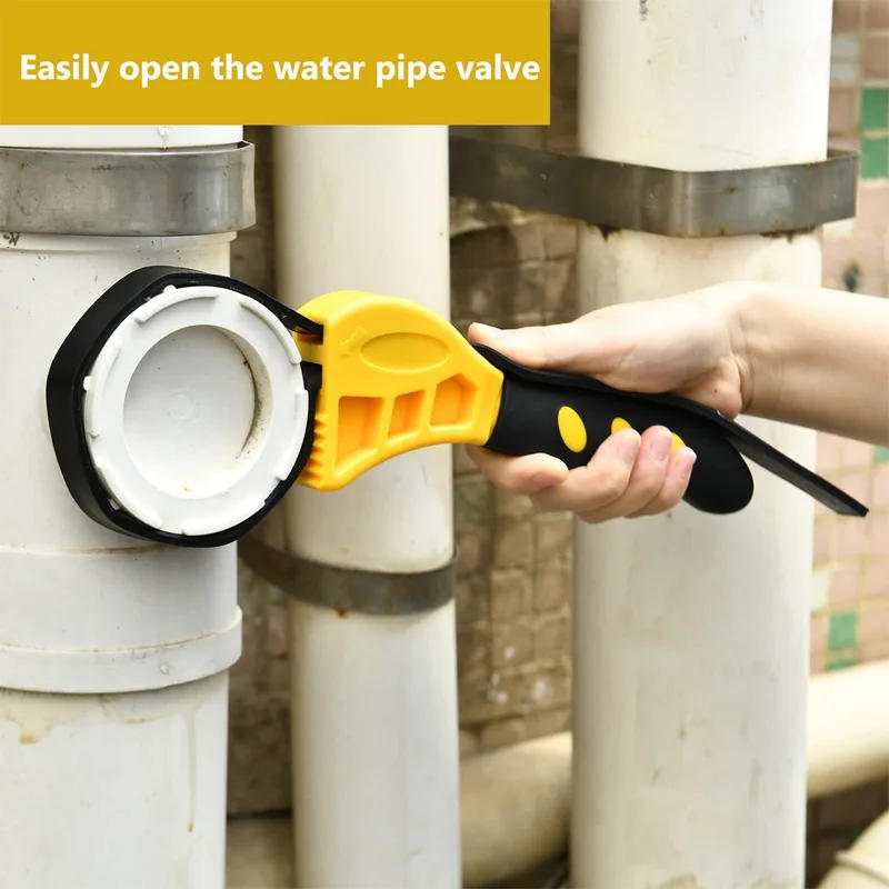 Description Picture 2 of item6/8 Inch Oil Filter Spanner Strap Opener Adjustable Water Pipe Multifunctional Cartridge Removal Disassembly Belt Wrench Tools