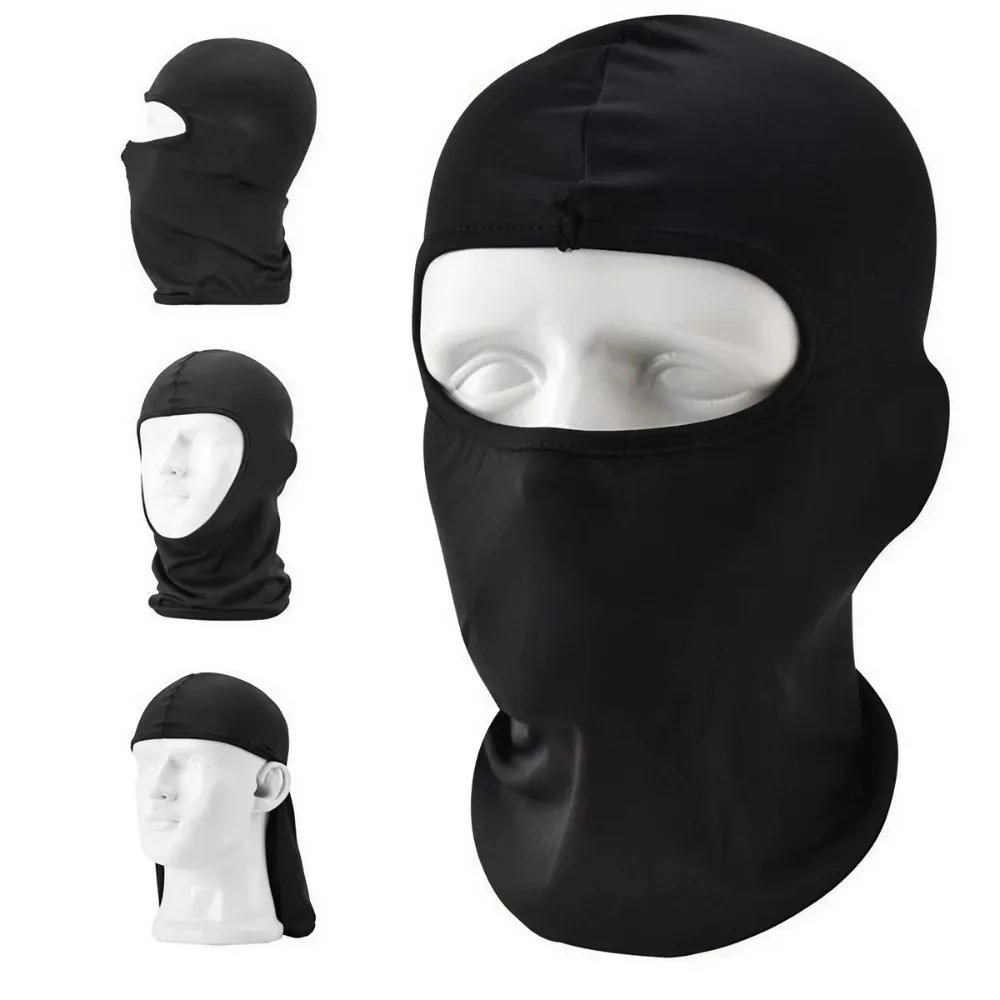 Description Picture 4 of item1PCS Outdoor Sports Balaclava Mask Windproof Full Face Mask Milk Silk Cotton Ninja Headgear Hat Riding Hiking Cycling Cap
