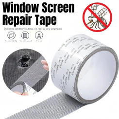5x200cm Window Screen Repair Tape Window Screen Holes Repairing Tapes Self-adhesive Waterproof Window Anti-Insect Mosquito Mesh
