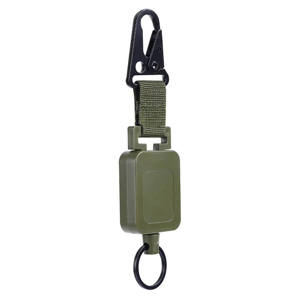 Description Picture 6 of item60cm High Quality Steel Wire Retractable Badge Reels Multi-purpose Tactical Backpack Hooks Outdoor Fishing Climbing Accessories