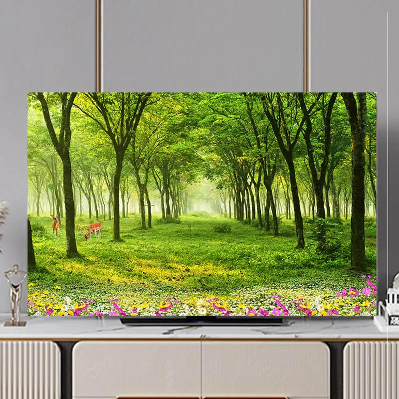 Description Picture 5 of itemGoodTop New Simplicity TV Hood Dust Cover Home Set Dust-proof Cloth 32-75Inch Decoration