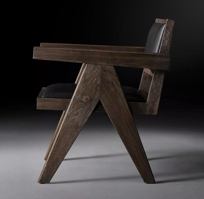 Description Picture 5 of itemLight Luxury Solid Wood Soft-covered Dining Chair Home Hotel Large Apartment Restaurant Bedroom