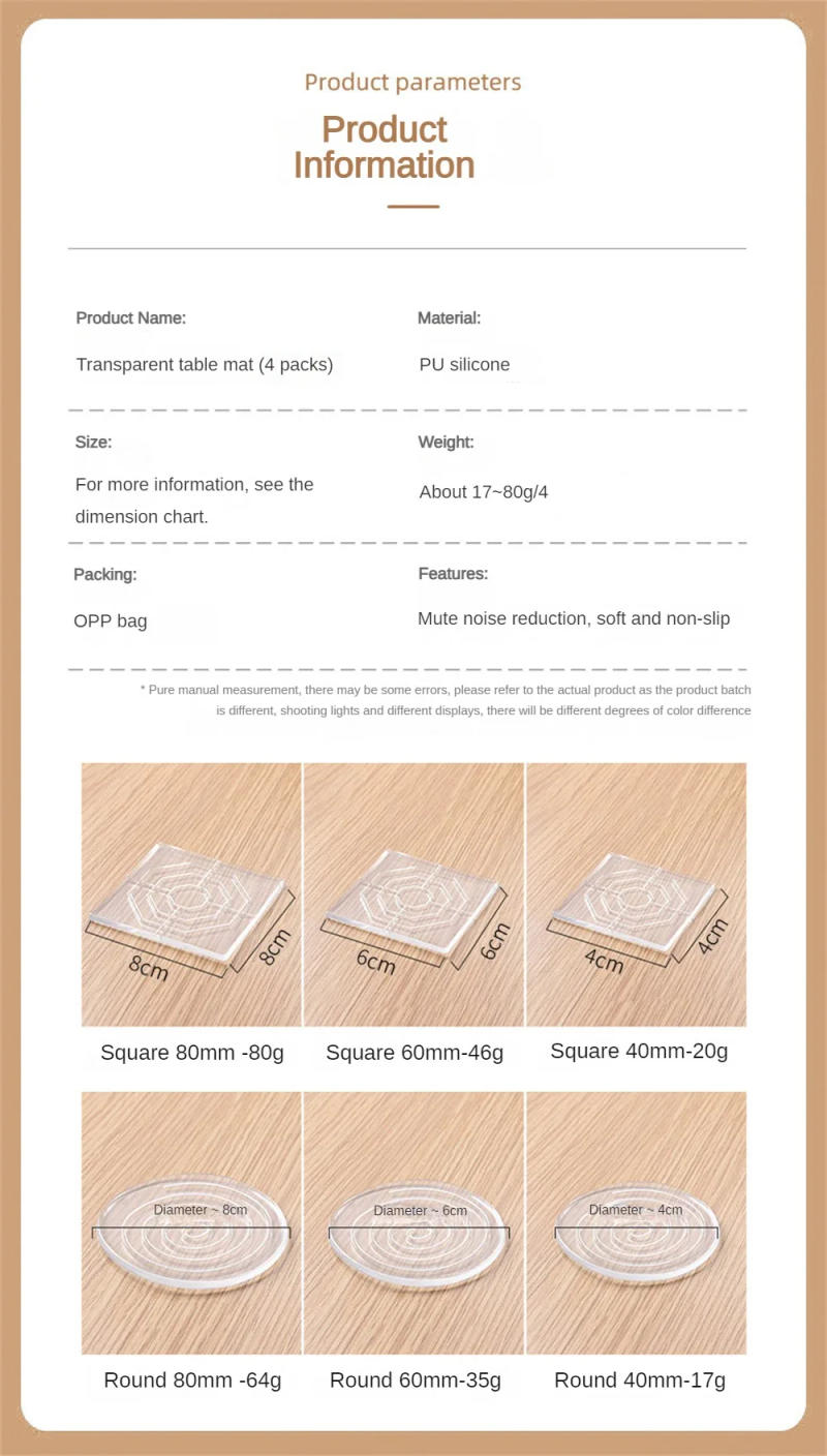 Description Picture 6 of itemChair Table Foot Pad Cover Furniture Mute Wear-resistant Anti-slip Stool Corner Protective Cover Table Anti-collision Stickers