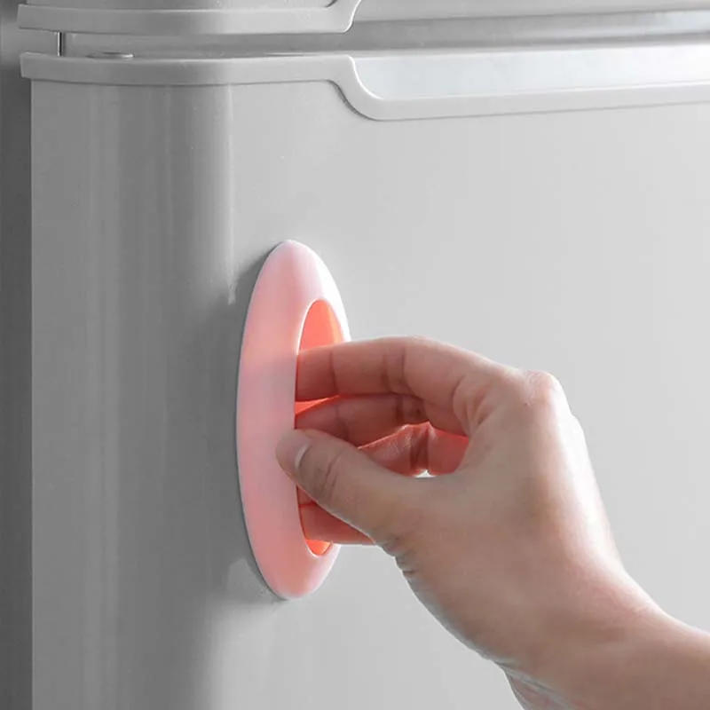 Description Picture 3 of itemNew Waterproof Round Door Handle Stick Self-suction Handle on Glass Suction Cup Type Cabinet Door Self-adhesive Paste Handles