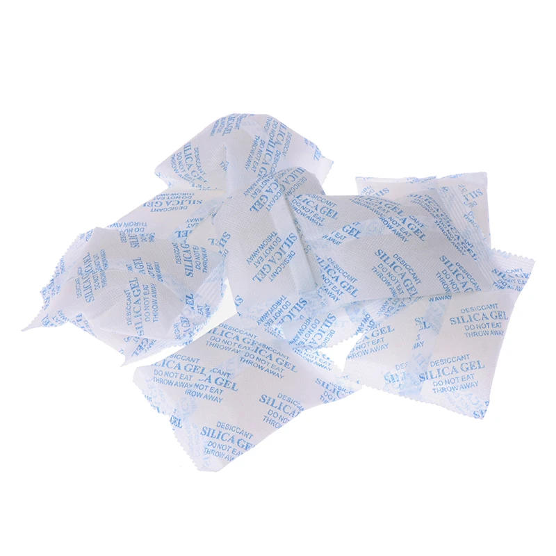Description Picture 2 of item1Pack 50g Non-Toxic Silica Gel Sachet Desiccant Damp Kitchen Room Living Moisture Dehumidifier Accessories Absorber Bag