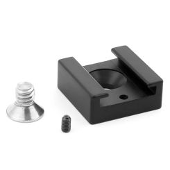 Cold Shoe Mount Adapter with 1/4" Screw Base for DSLR Camera Cage Monitor LED Light Microphone Flash Camcorder Rigs