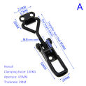 Toggle Latch Catch Toggle Clamp Adjustable Cabinet Boxes Lever Handle Lock Hasp For Home Sliding Door  Black Quick Clamp