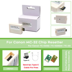 MC-32 MC32 MC 32 Maintenance Cartridge Chip Resetter For Canon imagePROGRAF TC-5200 TC-5200M TC-20 TC 5200 5200M 20 Printer