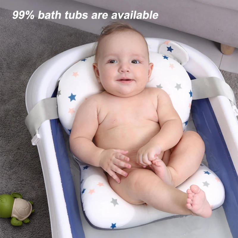 Description Picture 2 of itemBaby Bathing Seat Non-slip Security Chair Support Bed Mat Portable Washable Soft Comfort Newborn Shower Cushion Pad