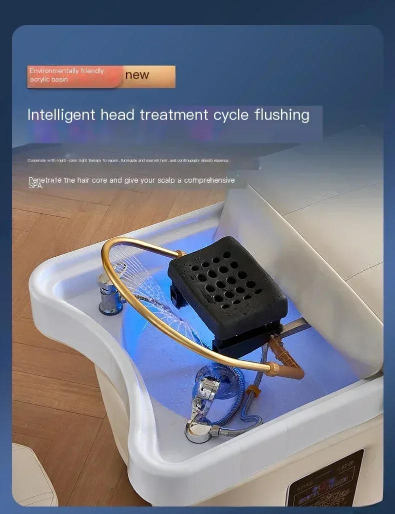 Description Picture 6 of itemJapanese Shampoo Chair Head Spa Fumigation Water Circulation Hair Salon Equipments Chair Lettino Massaggio Furniture MQ50SC