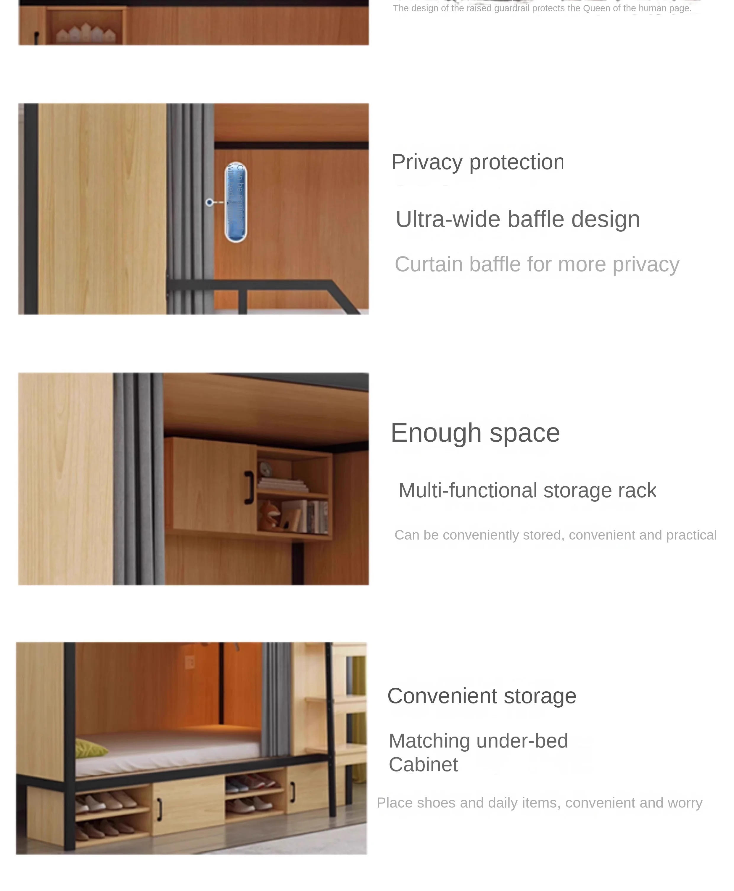 Description Picture 5 of itemStudent dormitory bunk high and low bed double wrought iron apartment