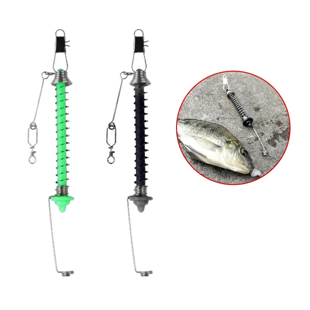 Description Picture 2 of itemAutomatic Fishing Hook Trigger Fishing Pole Fixing Spring Fishhook Bait Catch Ejection Catapult Lazy Tool Fishing Accessories