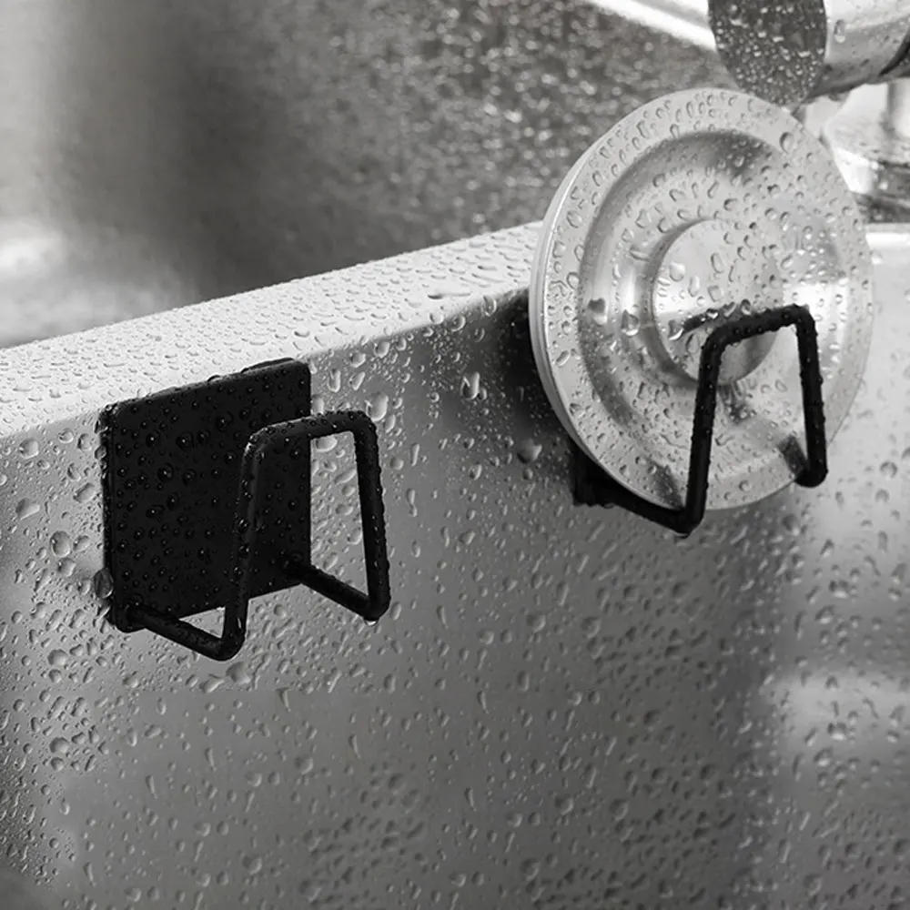 Description Picture 5 of item2/4/6 Pcs Hook Accessories Kitchen Storage & Organization Organizer Sponge Holder Stainless Steel Bracket Wall Shelf Bathroom