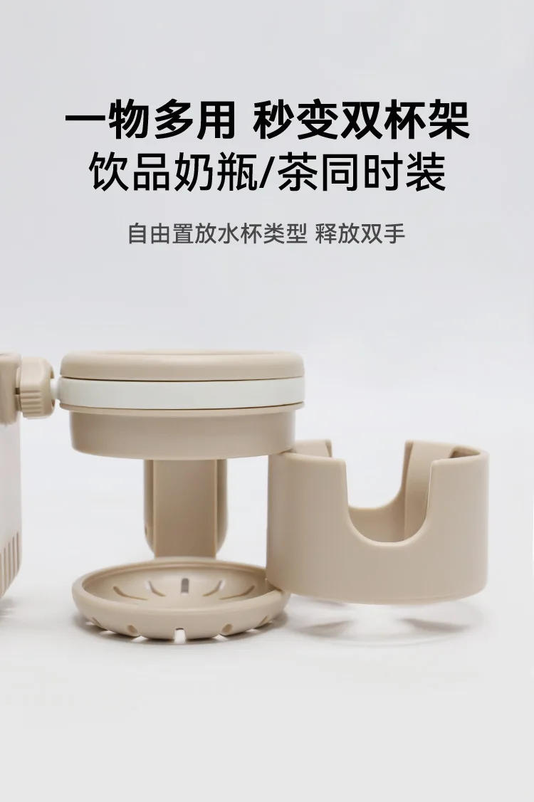 Description Picture 4 of itemNew Baby Stroller Parent Cup Holders 3 in 1 Non Slip 360° Rotation Coffee Holder & Phone Holder for Baby Stroller Accessoris