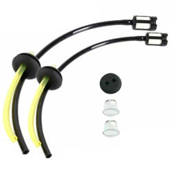 2 Set Grass Trimmer Fuel Line Filter Kit For Brush Cutter Strimmer Lawn Mower Primers Fuel Hose Garden Tool Parts