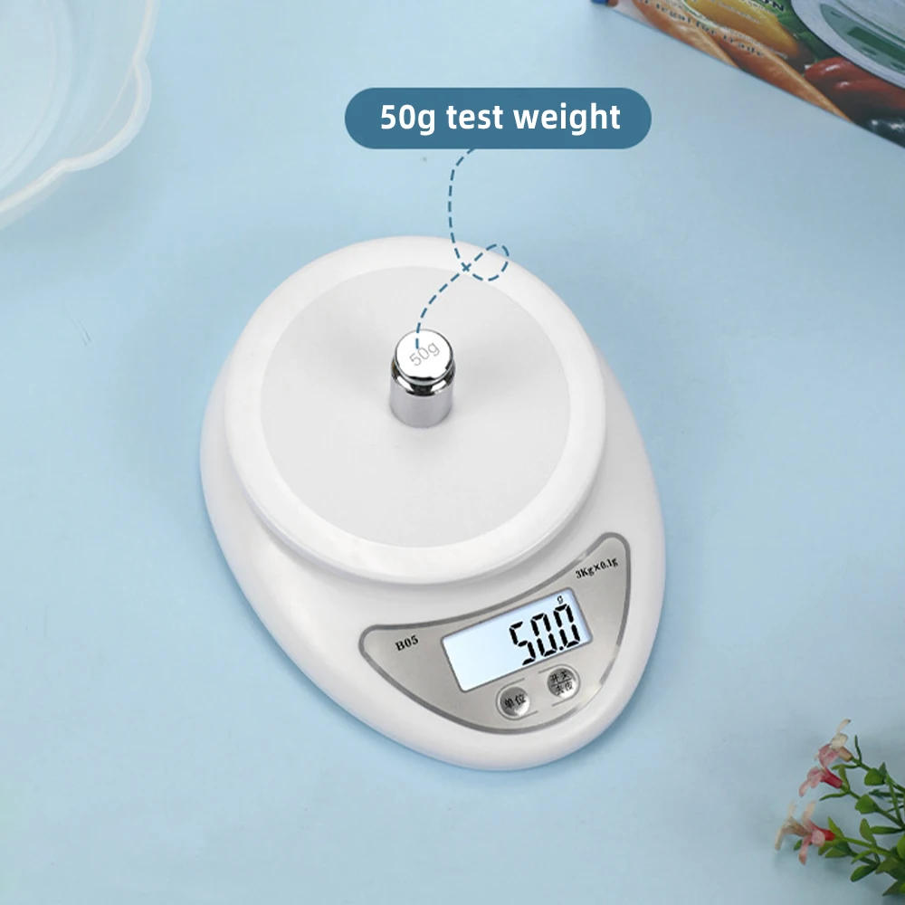 Description Picture 2 of item1g/5kg Electronic Scale Portable Digital Scale Food Balance Measuring Weight Kitchen Scales Small Scale Weighing In Grams