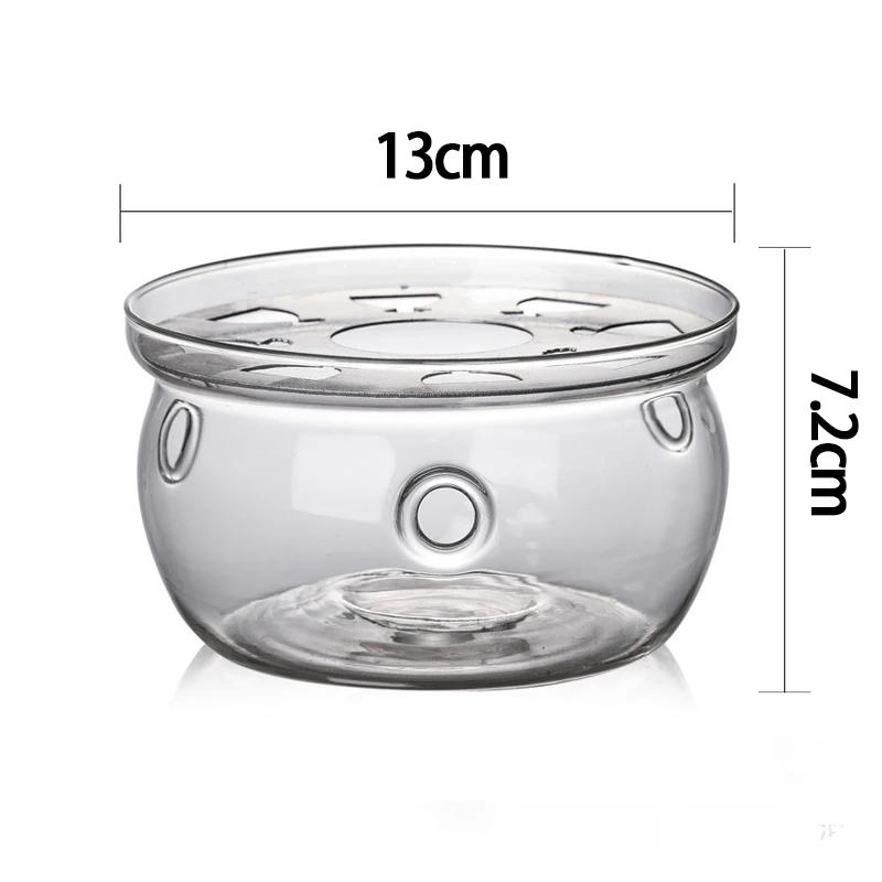 Description Picture 6 of itemRound Teapot Warmer Ramadan Teapot Heater Base Candle Holder Clear Glass Heat-Resisting Stove