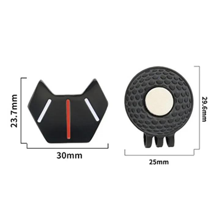 Description Picture 5 of item1Pc Magnetic Golf Balls Marker Set with Painted Metal Hat Clip Outdoor Swing Training Accessories Gifts for Golfer 30x23.7mm