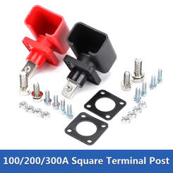300A All Copper Lithium Battery Terminal Block 120A 200A High Current Energy Inverter Plug Wall Mounted Type Storage Connector