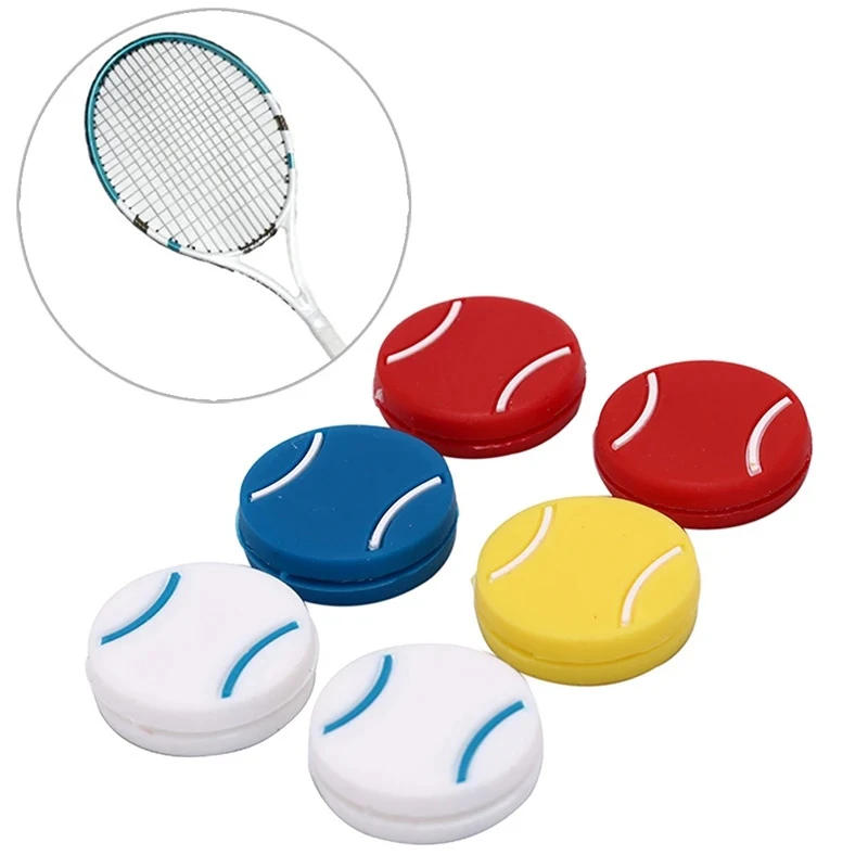 Description Picture 2 of item1PC Colorful Tennis Racket Shock Absorber Vibration Dampeners Anti-vibration Silicone Sports Accessories