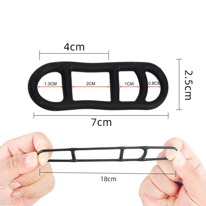 Description Picture 6 of item4pc/6Pc Bike Light Holder Bicycle Handlebar Silicone Elastic Straps Bandage Bike Headlight Rear Lamp Mount Rubber Accessories