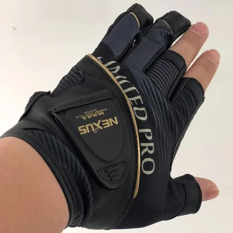 Description Picture 6 of itemSummer Soft Genuine Leather Fishing Gloves for Men Fire Blood Thin Breathable 3 Finger Cut Fishing Mittens GL-141T